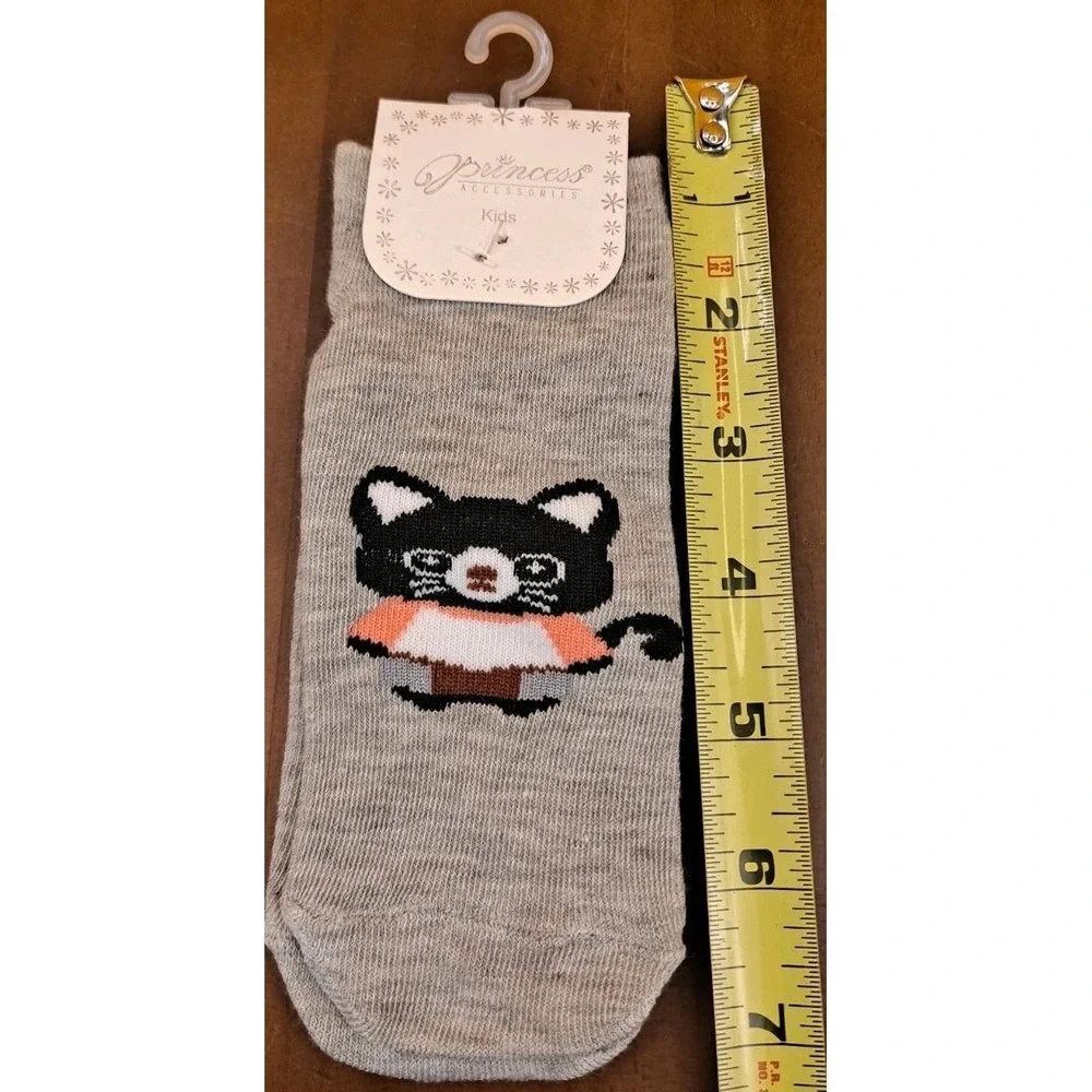 Cute Cat Kids Socks - Pack of 4 Pairs Princess Accessories Multicolor No‎ Show